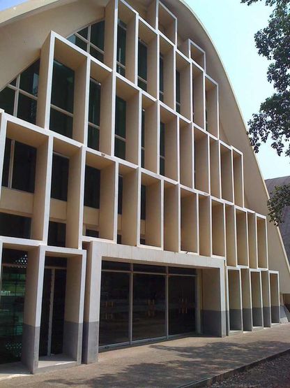 Main Hall Of The Royal University Of Phnom Penh 