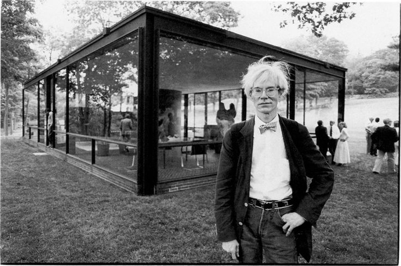 philip johnson glass house bathroom