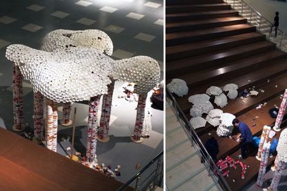 A Waste Paper Cup Pavilion | Architectuul